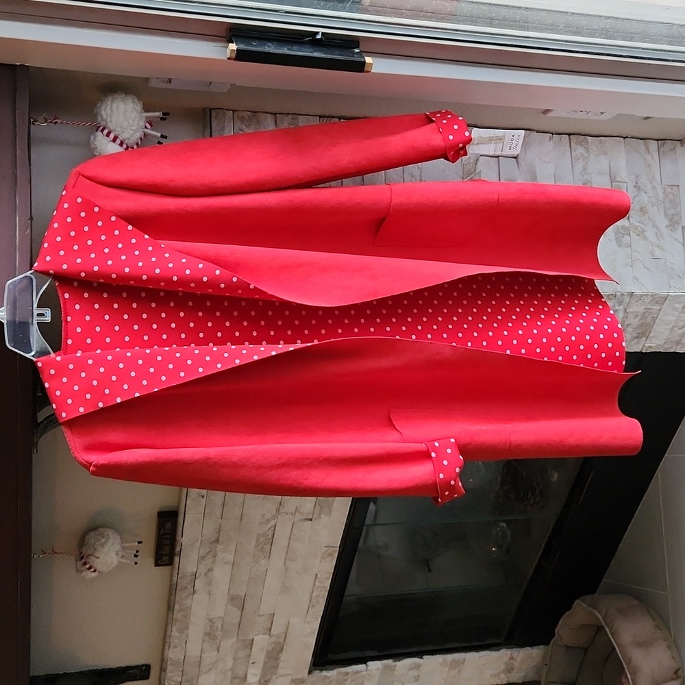 Microfiber/suede pea jacket from Rome, Italy